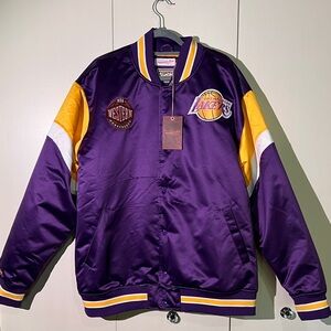 Iconic Purple and Gold Lakers Jacket - Heavyweight Satin - NWT - Size 2XL
